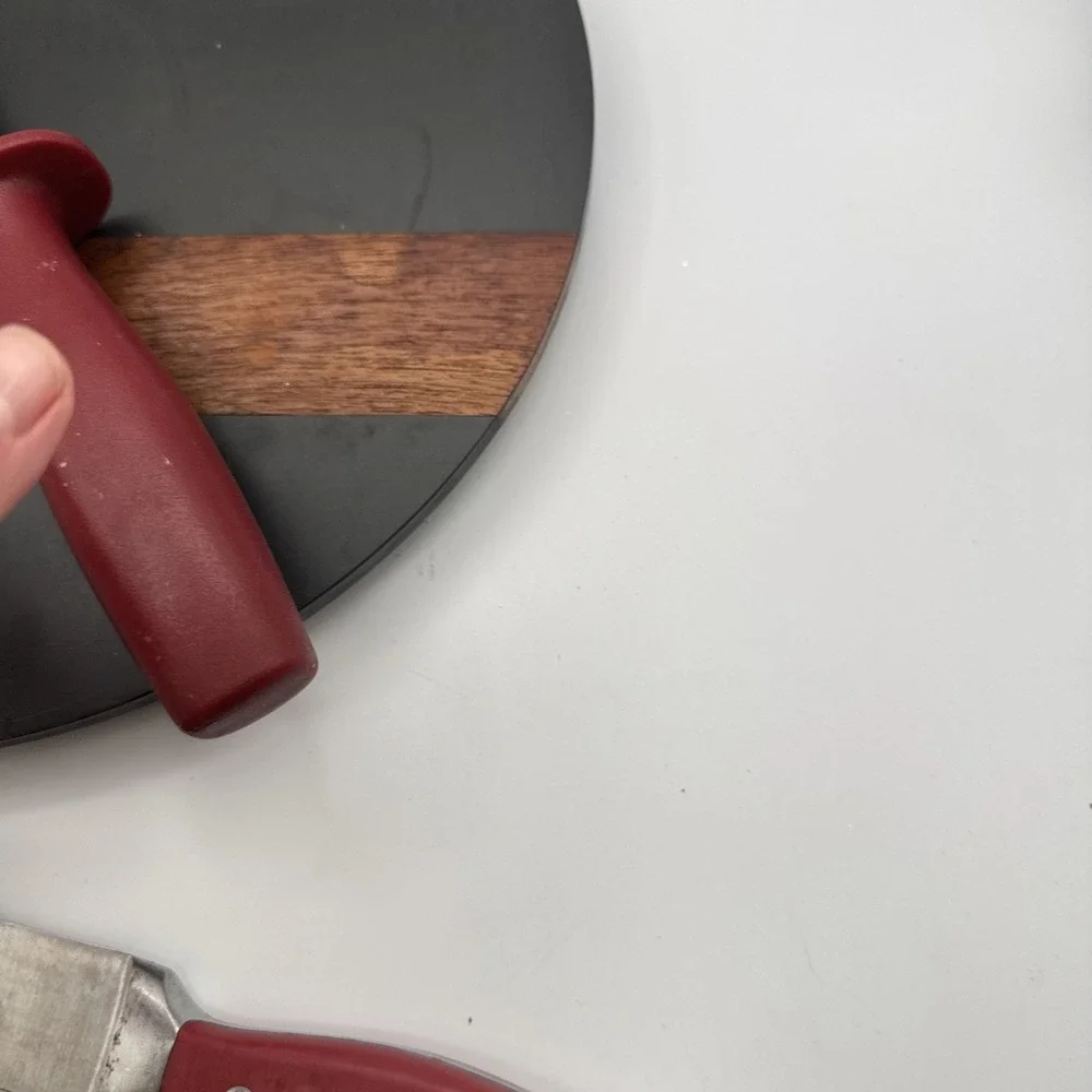 Vintage HTF KitchenAid Red Sharpening Honing Knife Tool 13.5